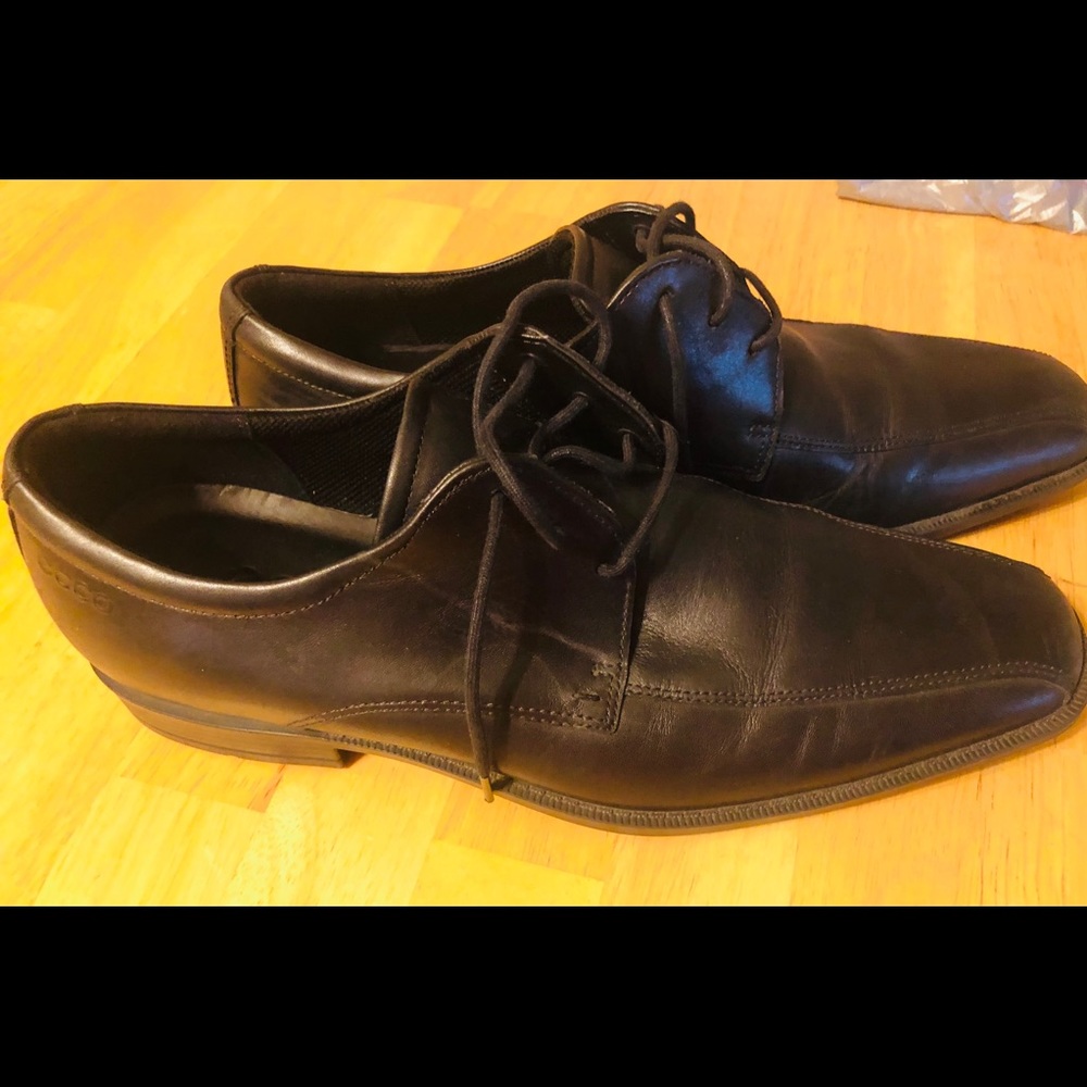 ECCO Men's Dress Shoes - Leather Black Oxford